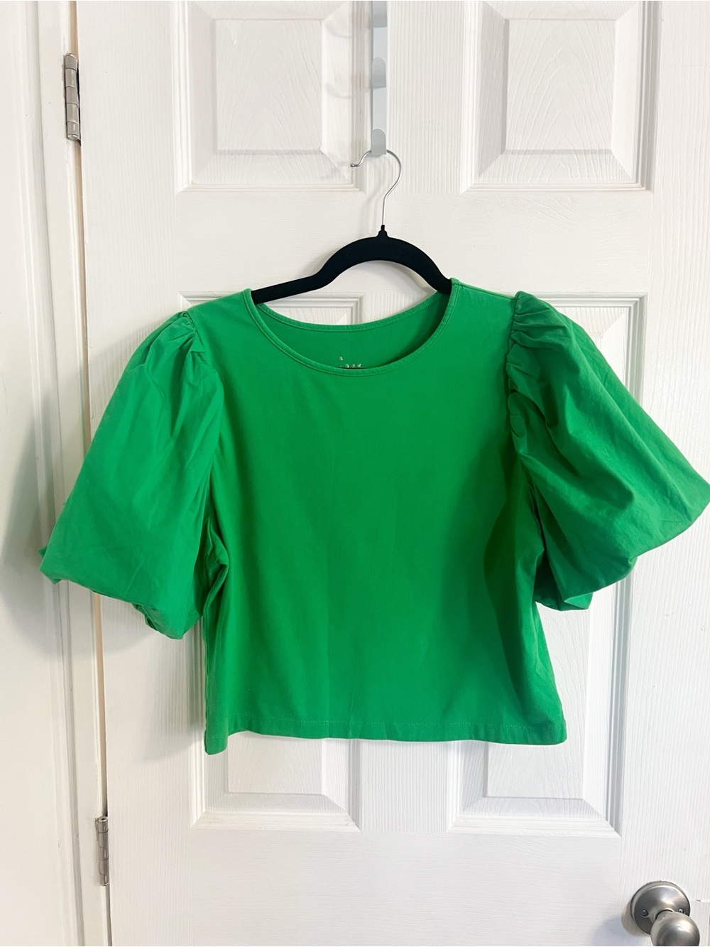 a new day Bright Green Puff Sleeve Tee